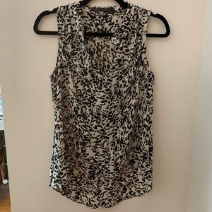 🧣 Rose & Olive Leopard Print Tank Top Size XS
